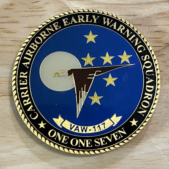Challenge Coin USN Banger One Commanding Officer Carrier Airborne Squadron 117